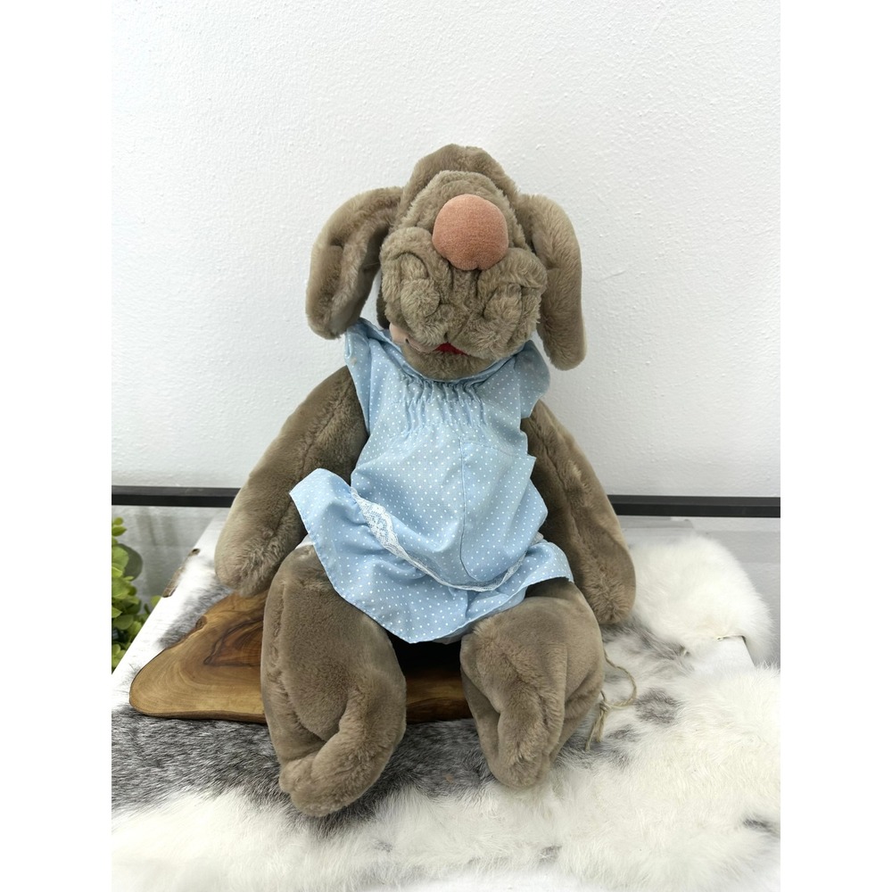 Vintage Wrinkles Heritage Collection stuffed dog puppet plush wrinkly